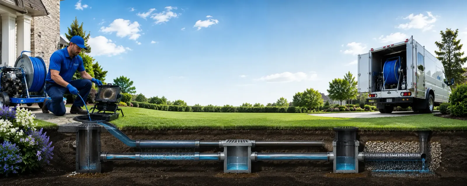 Outdoor drain cleaning information for Bogue, KS